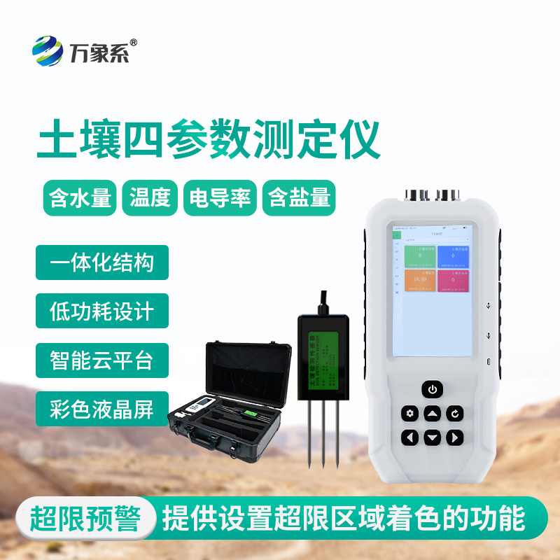 土壤水分溫度鹽分電導率測定儀，土壤情況全明了！